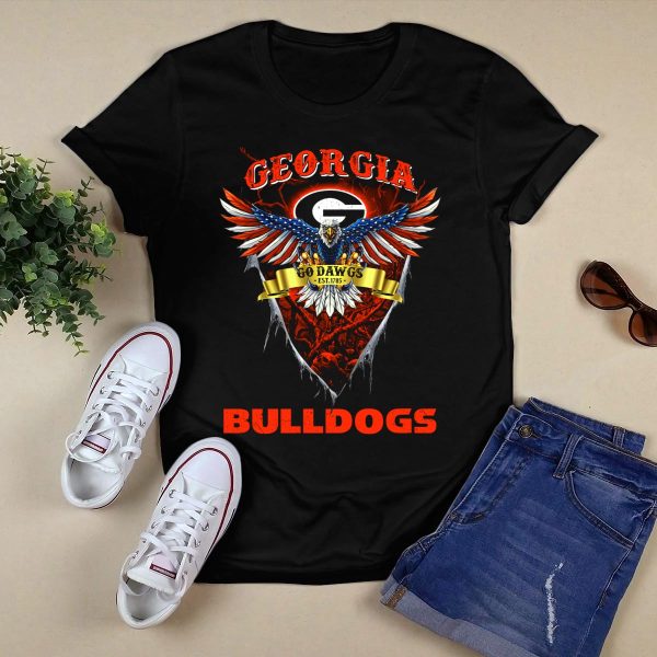 Georgia Bulldogs Eagle Go Dawgs Est 1785 T Shirt 1