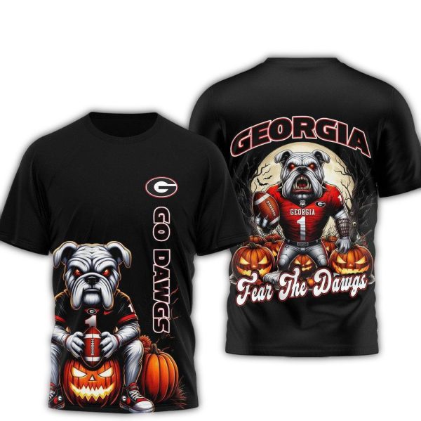 Georgia-Bulldogs-Fear-The-Dawgs-Go-Dawgs-AOP-T-Shirt-1 Georgia Bulldogs Fear The Dawgs Go Dawgs AOP T Shirt 1