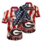 Georgia Bulldogs Flag American Hawaiian Shirt