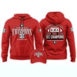 Georgia Bulldogs Football Champions Of Sec Championship 2024 All-Over Print Hoodie