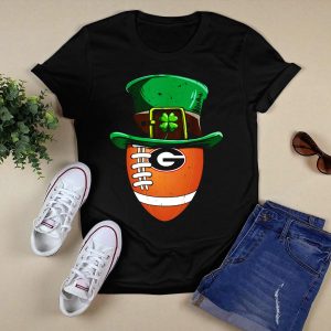 Georgia Bulldogs Football St Patricks Day Shamrock Hat T Shirt