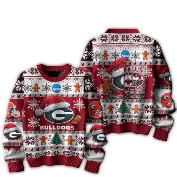 Georgia Bulldogs Football They Not Like Us Christmas Ugly Sweater 1