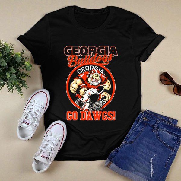 Georgia Bulldogs Go Dawgs Bulldog Mascot Georgia Football T Shirt 1