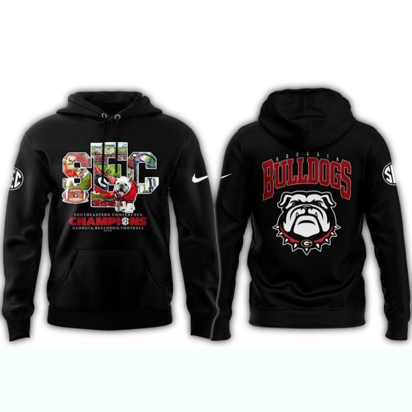 Georgia Bulldogs Go Dawgs Champions Of SEC Championship 2024 AOP Hoodie 1