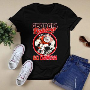 Georgia Bulldogs Go Dawgs Uga Aggressive Mascot T Shirt