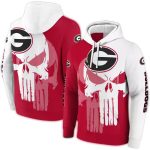 Georgia Bulldogs Graphic Punisher All-Over Print Hoodie