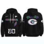 Georgia Bulldogs Grateful Dead 60 Years 2025 All-Over Print Hoodie