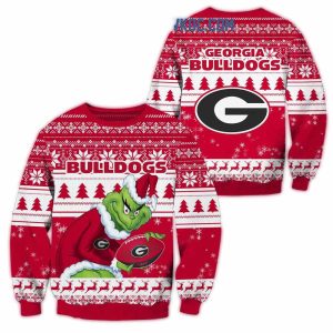 Georgia Bulldogs Grinch Christmas Ugly Sweater
