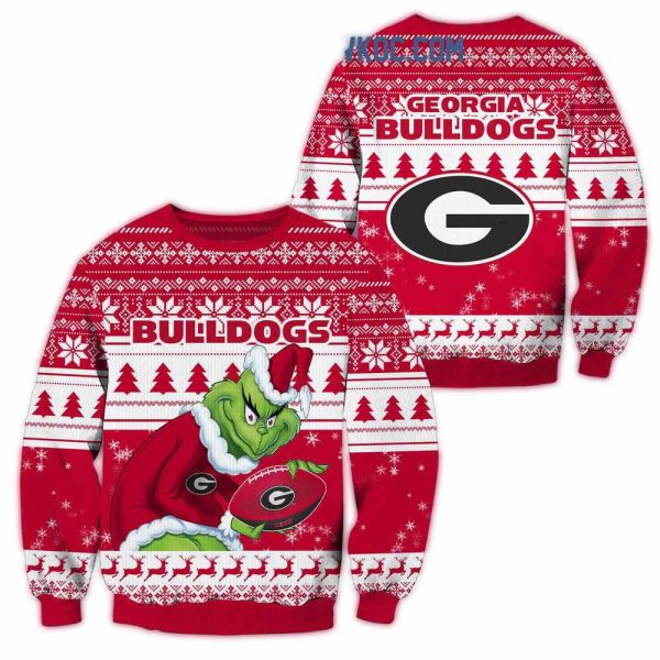 Georgia Bulldogs Grinch Christmas Ugly Sweater 1