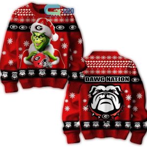 Georgia Bulldogs Grinch Dawg Nation Christmas Ugly Sweater