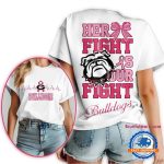 Georgia Bulldogs Her Fight Is Our Fight Vintage T Shirt