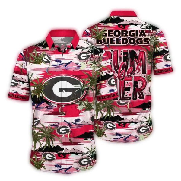 Georgia-Bulldogs-Island-Summer-Vibes-Hawaiian-Shirt-1 Georgia Bulldogs Island Summer Vibes Hawaiian Shirt 1