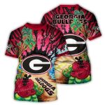 Georgia Bulldogs Landscape Art All-Over Print T-Shirt