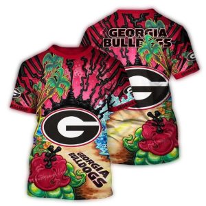Georgia Bulldogs Landscape Art All-Over Print T-Shirt