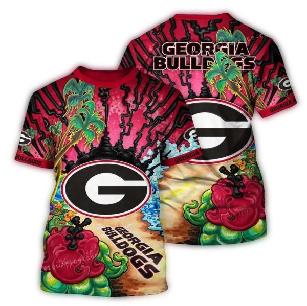 Georgia-Bulldogs-Landscape-Art-AOP-T-Shirt-1 Georgia Bulldogs Landscape Art AOP T Shirt 1