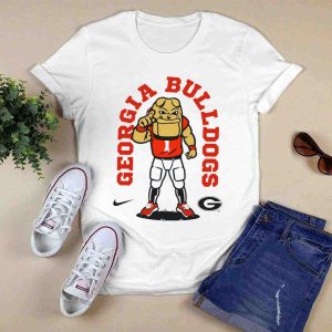 Georgia Bulldogs Mascot Athletic Bulldog T Shirt