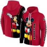 Georgia Bulldogs Mickey Mouse All-Over Print Hoodie