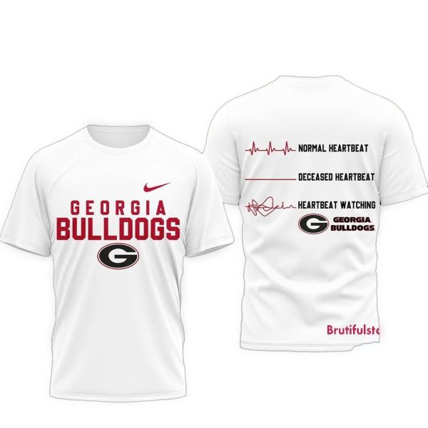 Georgia Bulldogs NCAA Heartbeat Unisex 3D Shirt 1