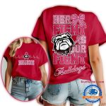 Georgia Bulldogs Ncaa Her Fight Is Our Fight Breast Cancer Unisex 3D Shirt