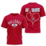 Georgia Bulldogs Nurse Appreciation Day 3D Shirt