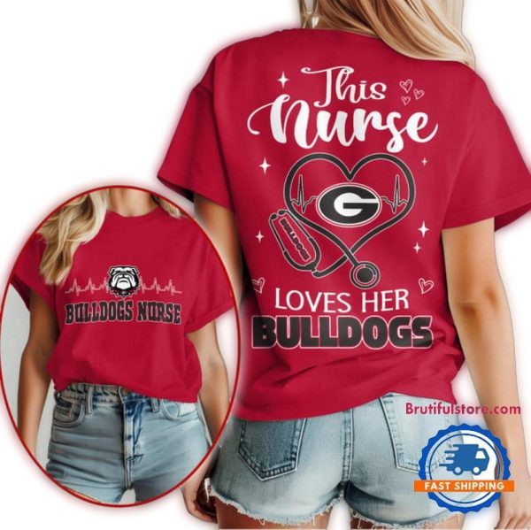 Georgia Bulldogs Nurse Appreciation Month Unisex 3D Shirt 1