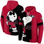 Georgia Bulldogs Playful Snoopy All-Over Print Hoodie