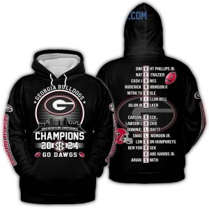 Georgia Bulldogs Sec Championship 2024 Champions All-Over Print Hoodie