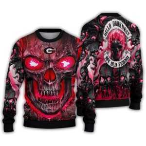 Georgia Bulldogs Skull Intensity Ugly Sweater