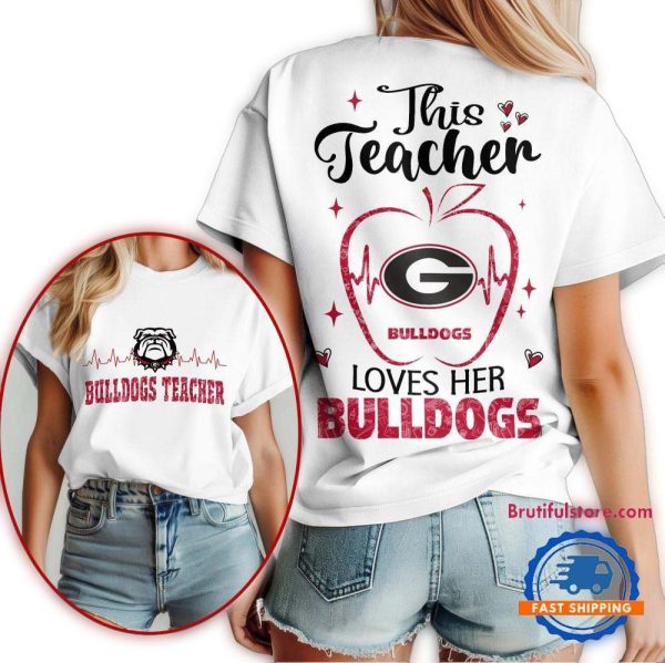 Georgia Bulldogs Teacher Appreciation Month Vintage T Shirt 1