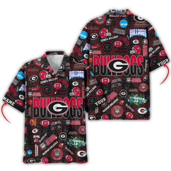 Georgia-Bulldogs-Team-Solgan-True-Fan-Spirit-Personalized-Hawaiian-Shirts-1 Georgia Bulldogs Team Solgan True Fan Spirit Personalized Hawaiian Shirts 1