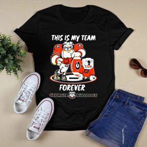 Georgia Bulldogs This Is My Team Forever Mascot Collection T Shirt