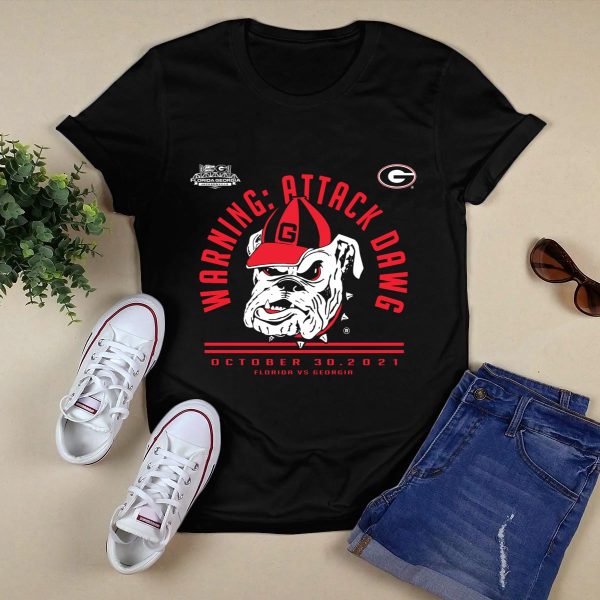 Georgia Bulldogs Waning Attack Dawg October 30 2021 Florida Vs Georgia Shirt 1