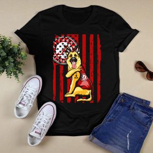 German Shepherd Alabama Crimson Tide Pride With I Love Mom Tattoo T Shirt