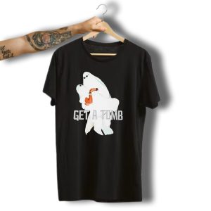 Get A Tomb Ghosts Carrying Figure Halloween Humor T-Shirt
