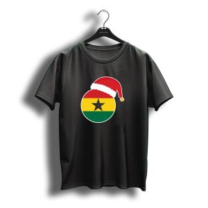 Ghana Flag Santa Hat Christmas Celebration T-Shirt