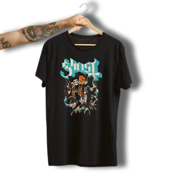 Ghost Band Skeletons And Monsters Playing Instruments Halloween T Shirt t shirt 1