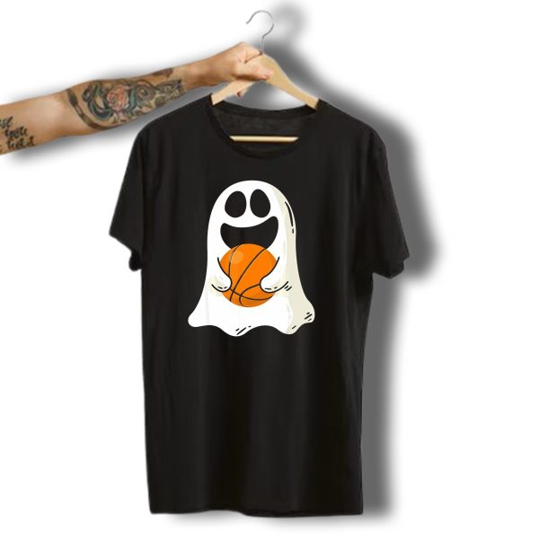 Ghost Basketball Halloween Spirit Dribble T Shirt t shirt 1