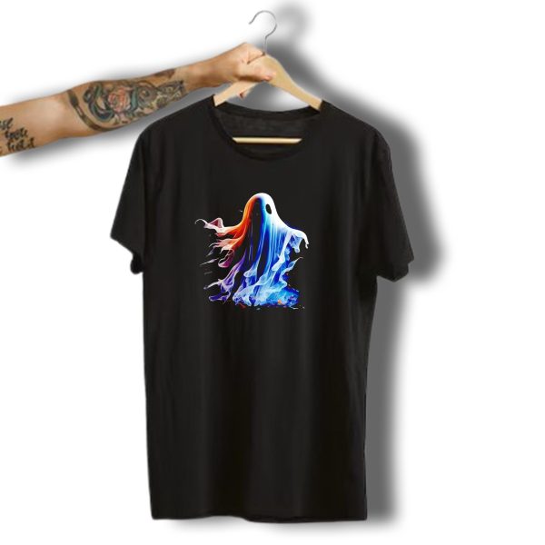Ghost Halloween Vivid Colorful Abstract Specter T Shirt t shirt 1