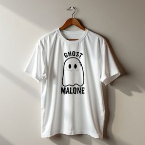Ghost Malone Halloween Spooky Season Cute Fall Ghost T-Shirt