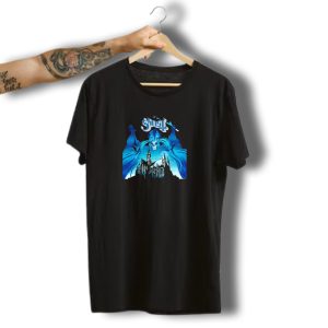 Ghost Miku Halloween Spooky Cathedral Scene T-Shirt