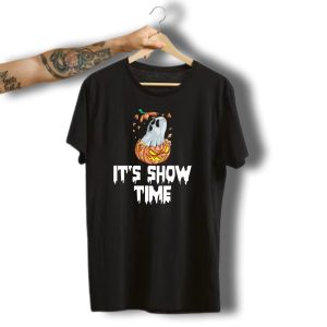 Ghost Pumpkin It'S Show Time Halloween Spooky T-Shirt