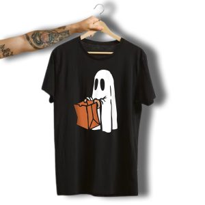 Ghost Trick Or Treat Halloween Bag T-Shirt