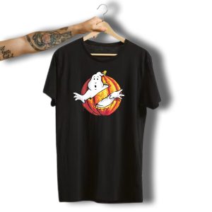Ghostbusters Classic Logo Halloween Pumpkin Mashup T-Shirt