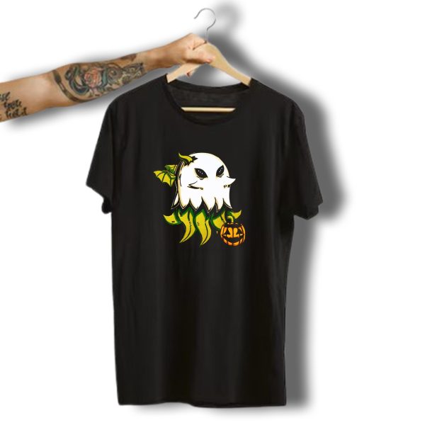 Ghostly Cthulhu With Tentacles And Jack O Lantern For Halloween T Shirt t shirt 1