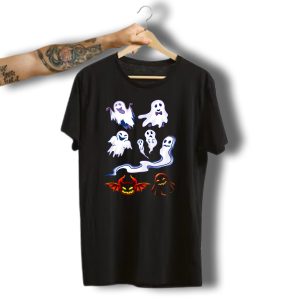 Ghosts And Devils Halloween Creatures Collection T-Shirt