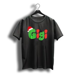 Gigi Christmas Santa Hat Lights Family Matching Pajamas T-Shirt