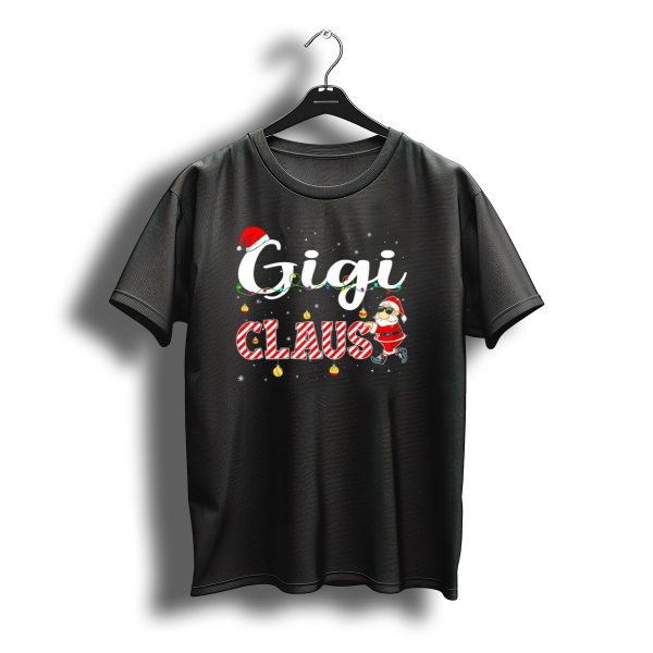 Gigi Claus Santa Hat Christmas Ornaments Snowflakes T Shirt t shirt 1