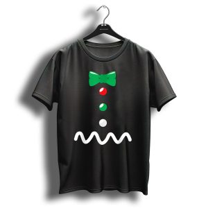 Gingerbread Man Christmas Bow Tie Deïåcor T-Shirt