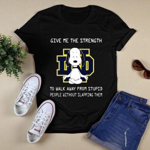 Give Me The Strength Snoopy Notre Dame Fighting Irish Dnd T-Shirt