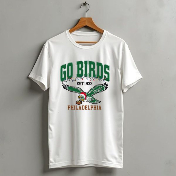 Go Birds Philadelphia Eagles Est 1933 Christmas Holiday Lights T Shirt 1 t shirt 1